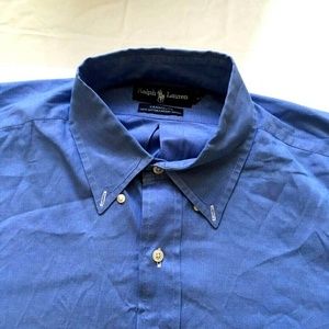 Ralph Lauren Mens Long Sleeve Dress Shirt Sz 17
